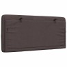 Coussin de tête de lit marron foncé 100 cm tissu 
