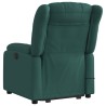 Fauteuil inclinable de massage Vert foncé Tissu 