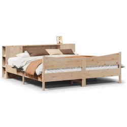 Cadre de lit sans matelas 180x200 cm bois massif de pin 