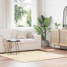 Tapis shaggy à poils longs NAVARRA crème 160x160 cm polyester 