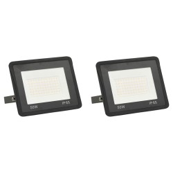 Projecteurs à LED 2 pcs 50 W Blanc chaud  