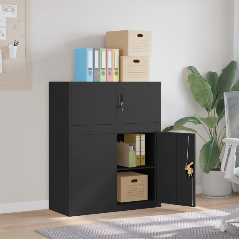 Classeur noir 90x40x110 cm acier Classeur noir 90x40x110 cm acier