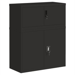 Classeur noir 90x40x110 cm acier 