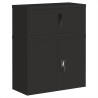 Classeur noir 90x40x110 cm acier 