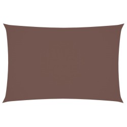 Voile de parasol Tissu Oxford rectangulaire 2x4 m marron 