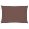 Voile de parasol Tissu Oxford rectangulaire 2x4 m marron 