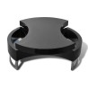 Table basse à forme réglable noir brillant  