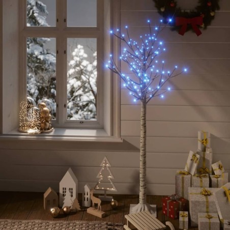 Sapin de Noël 140 LED bleues Saule 1,5 m Int/Ext 
