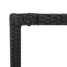 Ensemble à manger de jardin avec coussins 3 pcs Noir 