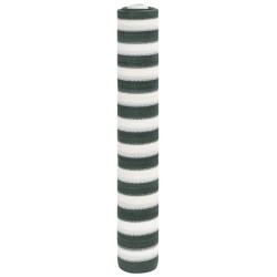 Filet brise-vue vert et blanc 1x50 m PEHD 75 g/m² 