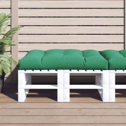 Coussin de palette vert 120x80x12 cm tissu 