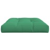 Coussin de palette vert 120x80x12 cm tissu 