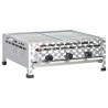 Grill commercial à gaz 3 zones de cuisson Inox Argenté 
