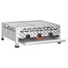 Grill commercial à gaz 3 zones de cuisson Inox Argenté 
