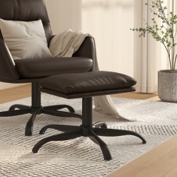 Repose-pied Marron 60x60x36 cm Similicuir 
