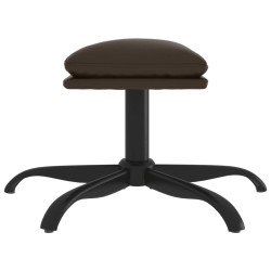 Repose-pied Marron 60x60x36 cm Similicuir 