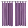 Rideau occultant avec boucles 2 pcs 140 x 245 cm Lilas 
