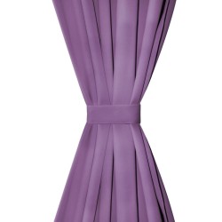 Rideau occultant avec boucles 2 pcs 140 x 245 cm Lilas 