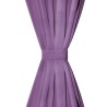 Rideau occultant avec boucles 2 pcs 140 x 245 cm Lilas 