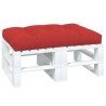 Coussin de palette rouge 120x80x12 cm tissu 
