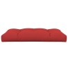 Coussin de palette rouge 120x80x12 cm tissu 