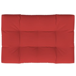 Coussin de palette rouge 120x80x12 cm tissu 