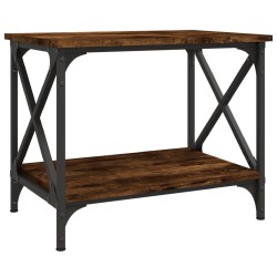 Table d'appoint Chêne fumé 55x38x45 cm Bois d'ingénierie 