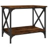 Table d'appoint Chêne fumé 55x38x45 cm Bois d'ingénierie 