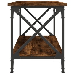 Table d'appoint Chêne fumé 55x38x45 cm Bois d'ingénierie 