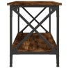 Table d'appoint Chêne fumé 55x38x45 cm Bois d'ingénierie 