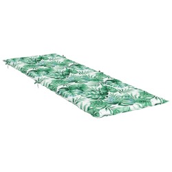 Coussin de chaise longue motif de feuilles tissu oxford 