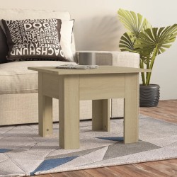 Table basse chêne sonoma 55x55x42 cm bois d'ingénierie 