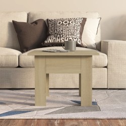Table basse chêne sonoma 55x55x42 cm bois d'ingénierie 