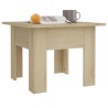 Table basse chêne sonoma 55x55x42 cm bois d'ingénierie 