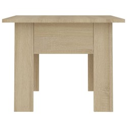 Table basse chêne sonoma 55x55x42 cm bois d'ingénierie 