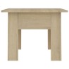 Table basse chêne sonoma 55x55x42 cm bois d'ingénierie 