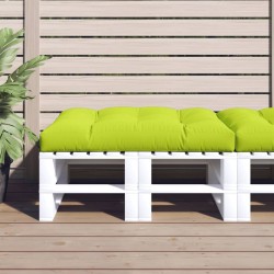 Coussin de palette vert vif 120x80x12 cm tissu 
