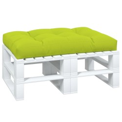Coussin de palette vert vif 120x80x12 cm tissu 
