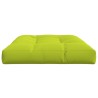 Coussin de palette vert vif 120x80x12 cm tissu 