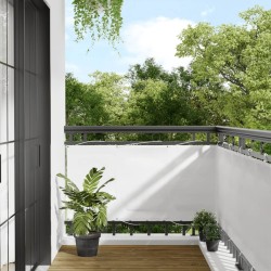 Écran de balcon blanc 75x1000 cm 100% polyester oxford 