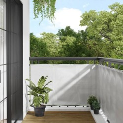 Écran de balcon gris clair 90x700 cm 100% polyester oxford 
