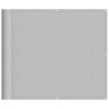 Écran de balcon gris clair 90x700 cm 100% polyester oxford 