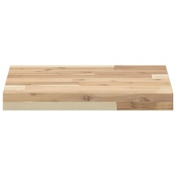 Dessus de table carré 40x40x4 cm bois massif d'acacia 