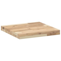 Dessus de table carré 40x40x4 cm bois massif d'acacia 