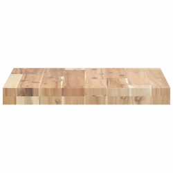 Dessus de table carré 40x40x4 cm bois massif d'acacia 