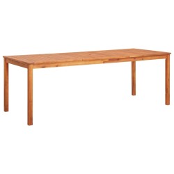 Table de jardin 215x90x74 cm Bois d'acacia massif 