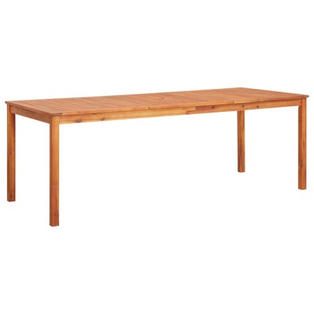 Table de jardin 215x90x74 cm Bois d'acacia massif 