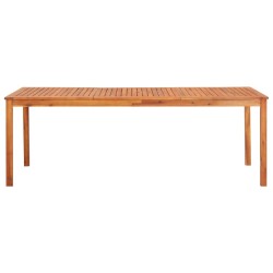 Table de jardin 215x90x74 cm Bois d'acacia massif 