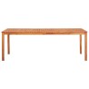 Table de jardin 215x90x74 cm Bois d'acacia massif 
