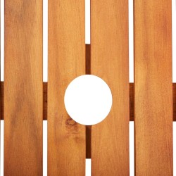 Table de jardin 215x90x74 cm Bois d'acacia massif 